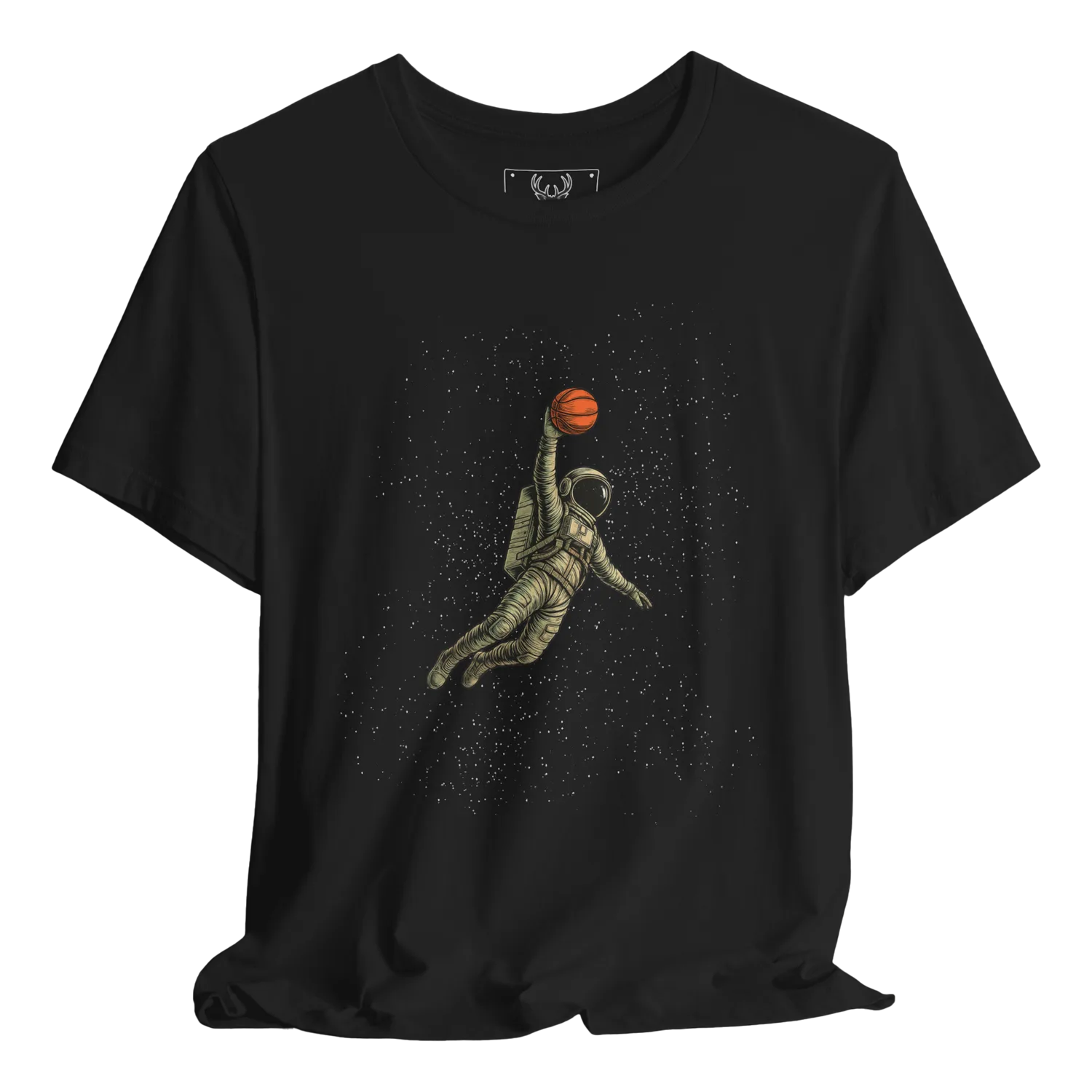 Explore the cosmos in style with our Astronaut Basketball Lover Graphic T-Shirt. This unique tee combines the themes of space exploration and basketball, making it the perfect apparel for fans who love the stars and the game. Ideal for both men and women, it features a fun and trendy graphic design that captures the excitement of the universe and sports. Perfect as a gift for basketball lovers and space enthusiasts alike.