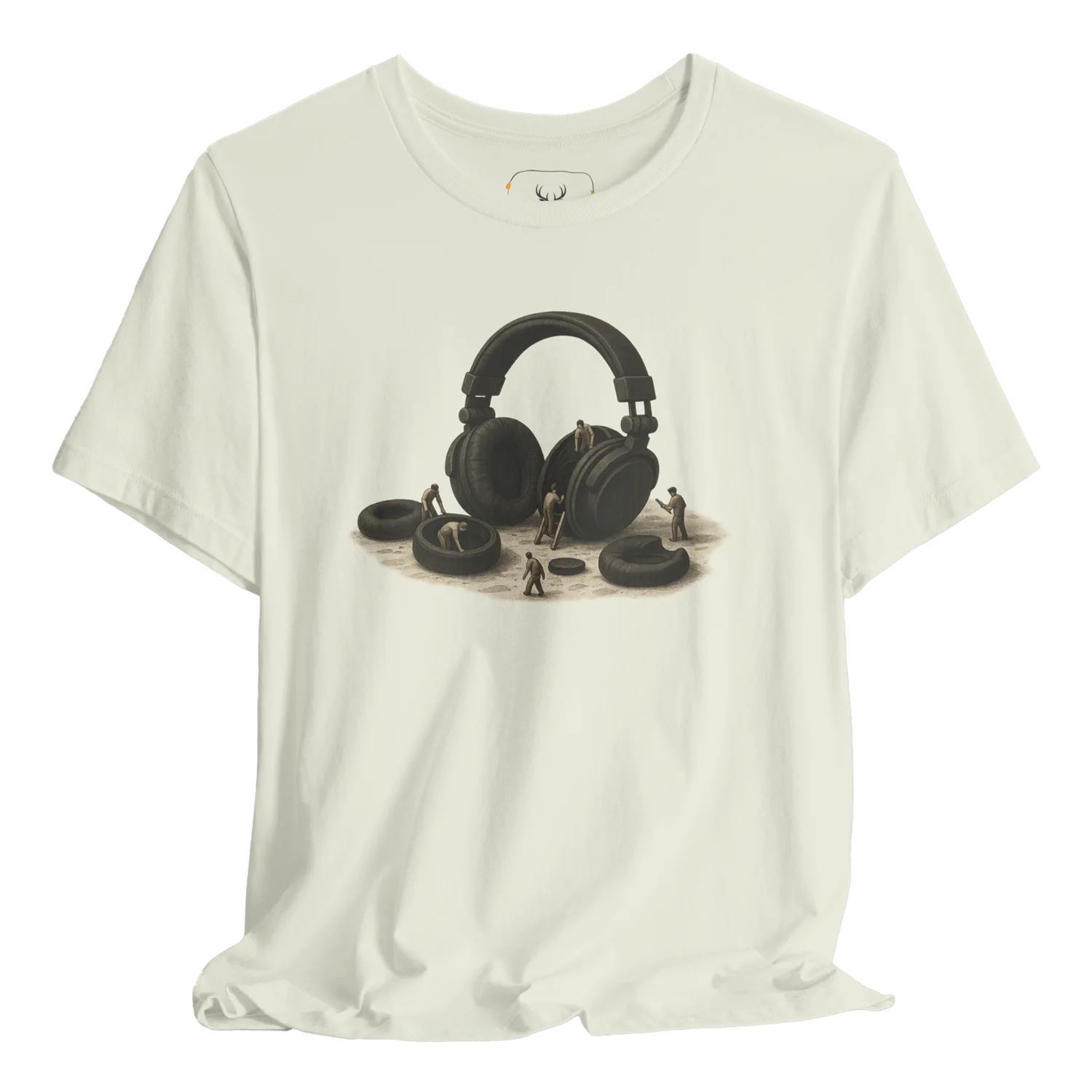Explore our cool headphones graphic t-shirt, designed for music lovers. This stylish wearable art features a unique and creative headphone design, perfect for showcasing your passion for music while enjoying comfort and breathability. Ideal for casual outings or music events.
