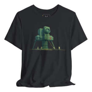 Explore the realms of technology and creativity with our Cool Robot Graphic Tee. This unique and stylish t-shirt features an eye-catching robot design that appeals to tech enthusiasts and sci-fi fans alike. Made from soft fabric, it offers both comfort and style, making it an ideal addition to any casual wardrobe. Perfect for any occasion, this unisex tee stands out with its modern and amusing graphic.