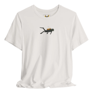 This Diving Adventure Scuba T-Shirt is designed for ocean lovers and scuba divers. Featuring a fun ocean graphic, it’s a perfect casual summer tee for beach enthusiasts and lovers of water sports. Made from eco-friendly materials, this stylish shirt is ideal for exploring underwater or just enjoying the beach lifestyle.