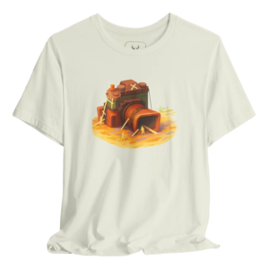 A humorous vintage camera inspired t-shirt designed for photographers. This comfortable and stylish graphic tee showcases a creative design that celebrates the art of photography, making it a perfect gift for photography enthusiasts.