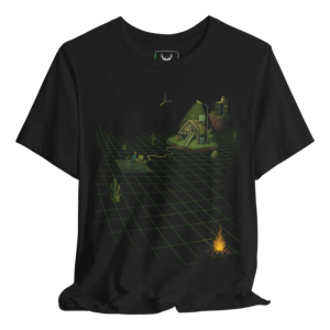 Discover your adventurous side with our Retro Geometric Graphic Black T-Shirt, a unique blend of vintage and modern styles, perfect for explorers seeking comfort and flair in their casual wear.