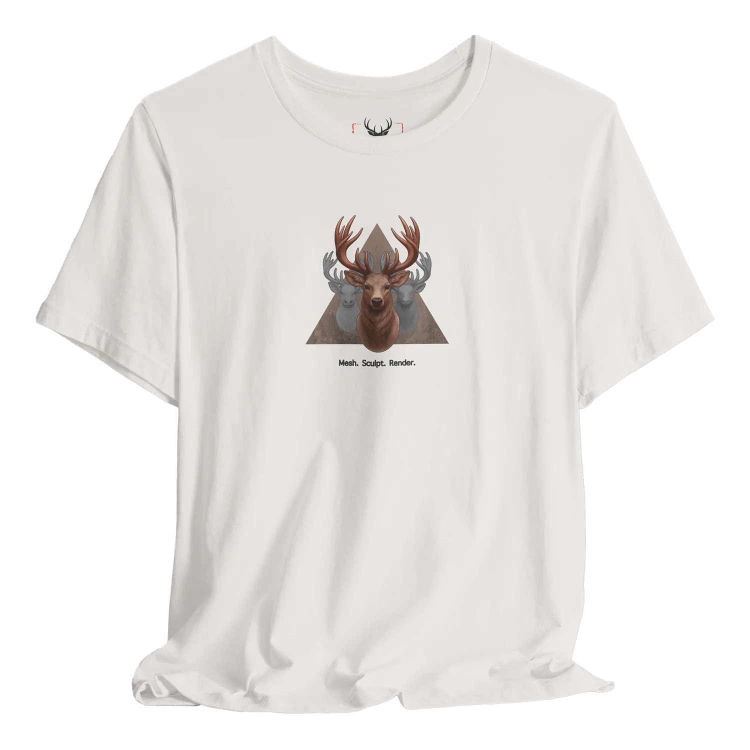 Stylish Graphic Deer T-Shirt designed for nature lovers, featuring a unique deer design. This breathable fabric t-shirt is perfect for outdoor activities, showcasing a cool graphic that appeals to wildlife enthusiasts and fashion aficionados alike. Ideal for casual wear and outdoor adventures.