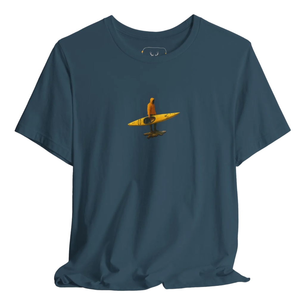 Discover the perfect kayaking t-shirt for outdoor lovers! This stylish graphic tee is designed for adventurers who crave the thrill of water sports. Made from breathable fabric, it ensures comfort during exciting outdoor activities, making it an ideal choice for those who cherish nature and adventure-inspired fashion.