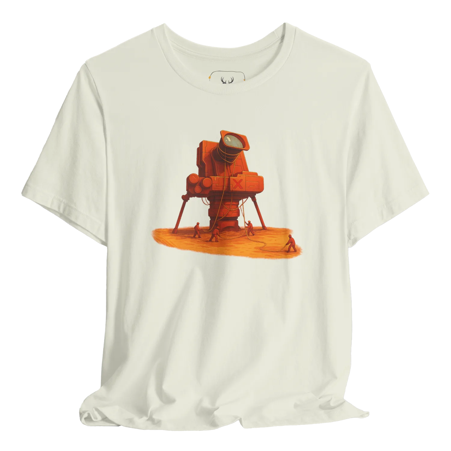 Explore the cosmos with our Space Explorer Retro Style T-Shirt, perfect for adventurers who love unique graphic designs. This vintage astronaut t-shirt features a fun space module graphic and is made of soft cotton for ultimate comfort, making it an essential addition to your outer space apparel collection.