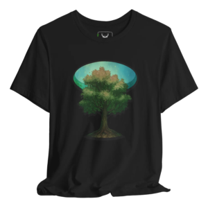 Tree graphic t-shirt designed for nature enthusiasts, featuring a majestic tree illustration on breathable fabric. Perfect for environmental advocates and outdoor lovers, this eco-friendly graphic tee embodies a stylish yet comfortable option for nature lovers and adventurers alike.