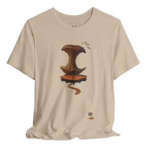Unique graphic t-shirt designed for nature enthusiasts, featuring an artistic design. Perfect for outdoor adventures and casual wear, this eco-friendly, soft cotton tee combines stylish aesthetics with comfort, making it an ideal choice for those who appreciate the great outdoors and creative expression.