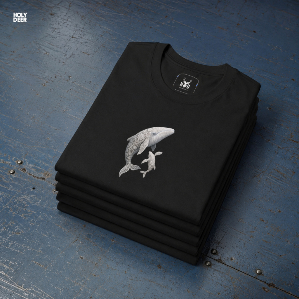 An outdoor fashion lookbook capture featuring a visual curator wearing the premium minimalist whale top inside a raw, weathered brutalist maritime environment.