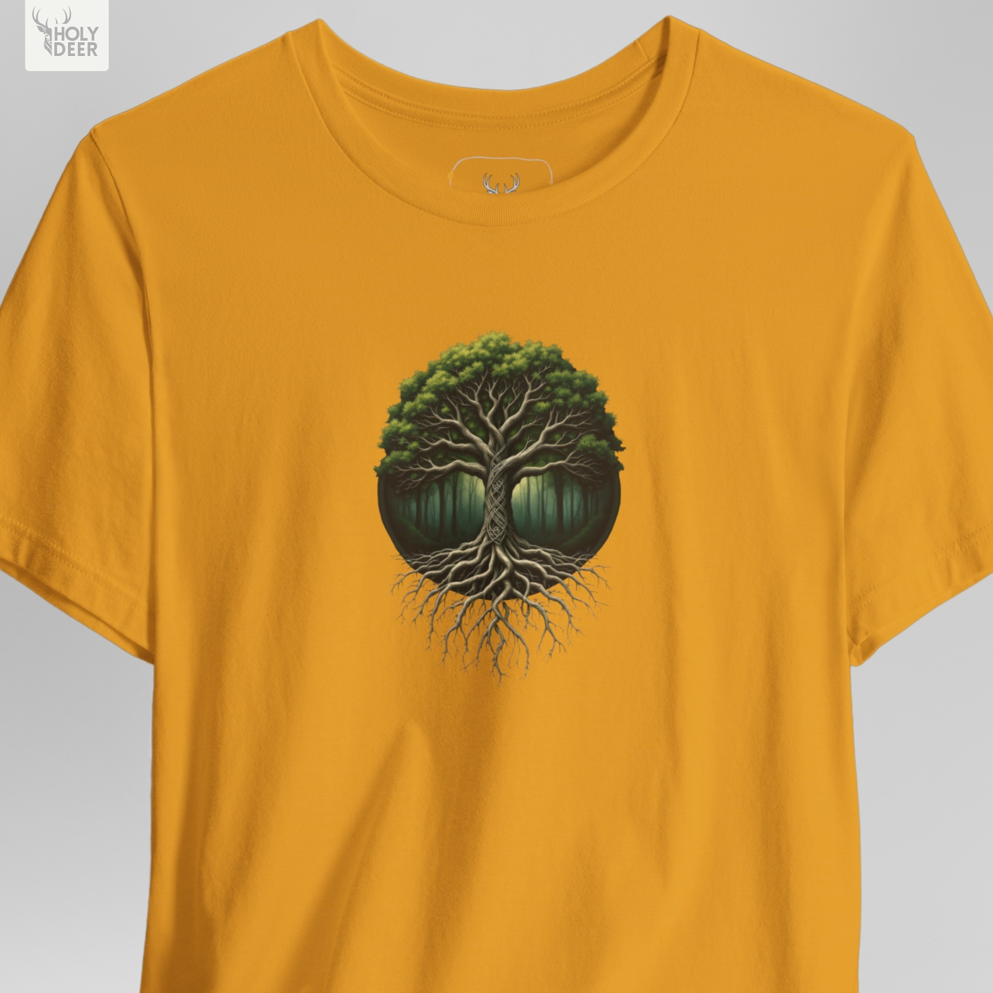 Commercial catalog angle of the independent nature lover gift shirt hanging elegantly under defused clean studio lights to map correct fabric drape.